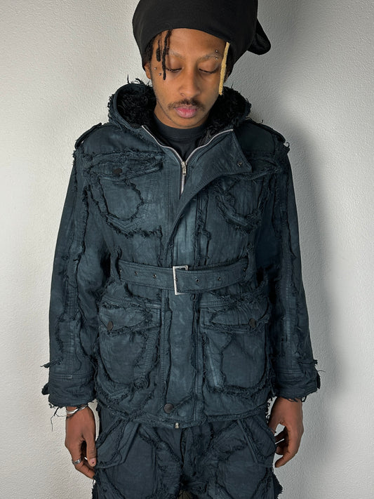 Cut-out parka sample