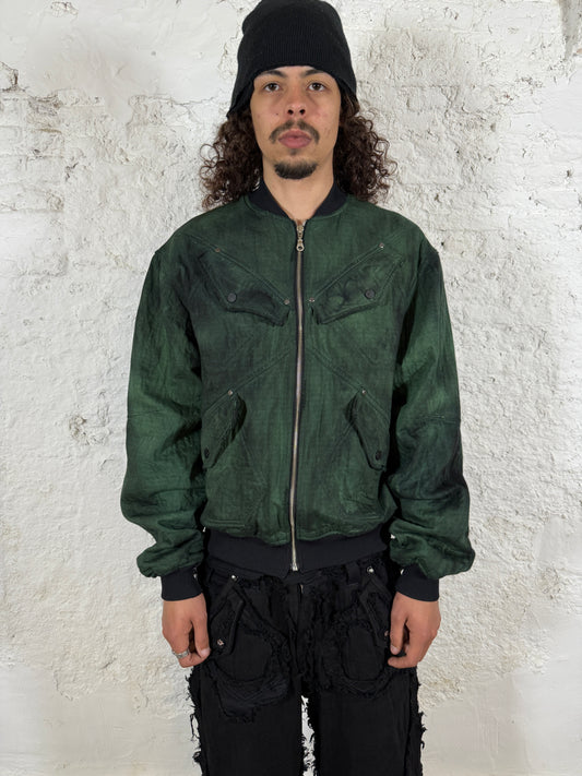 Tactical bomber jacket army green
