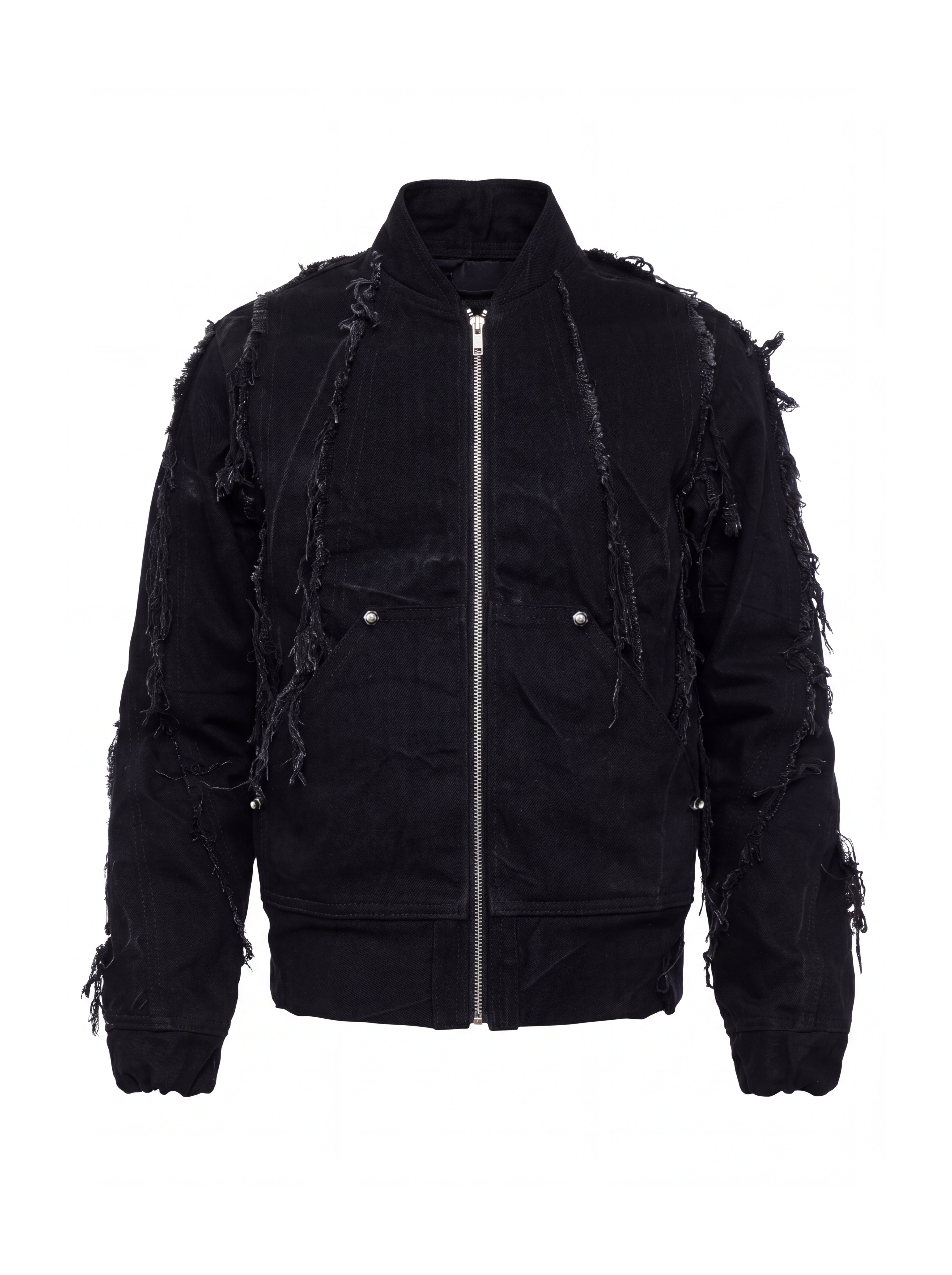 COBRA BLACK FRAYED JACKET