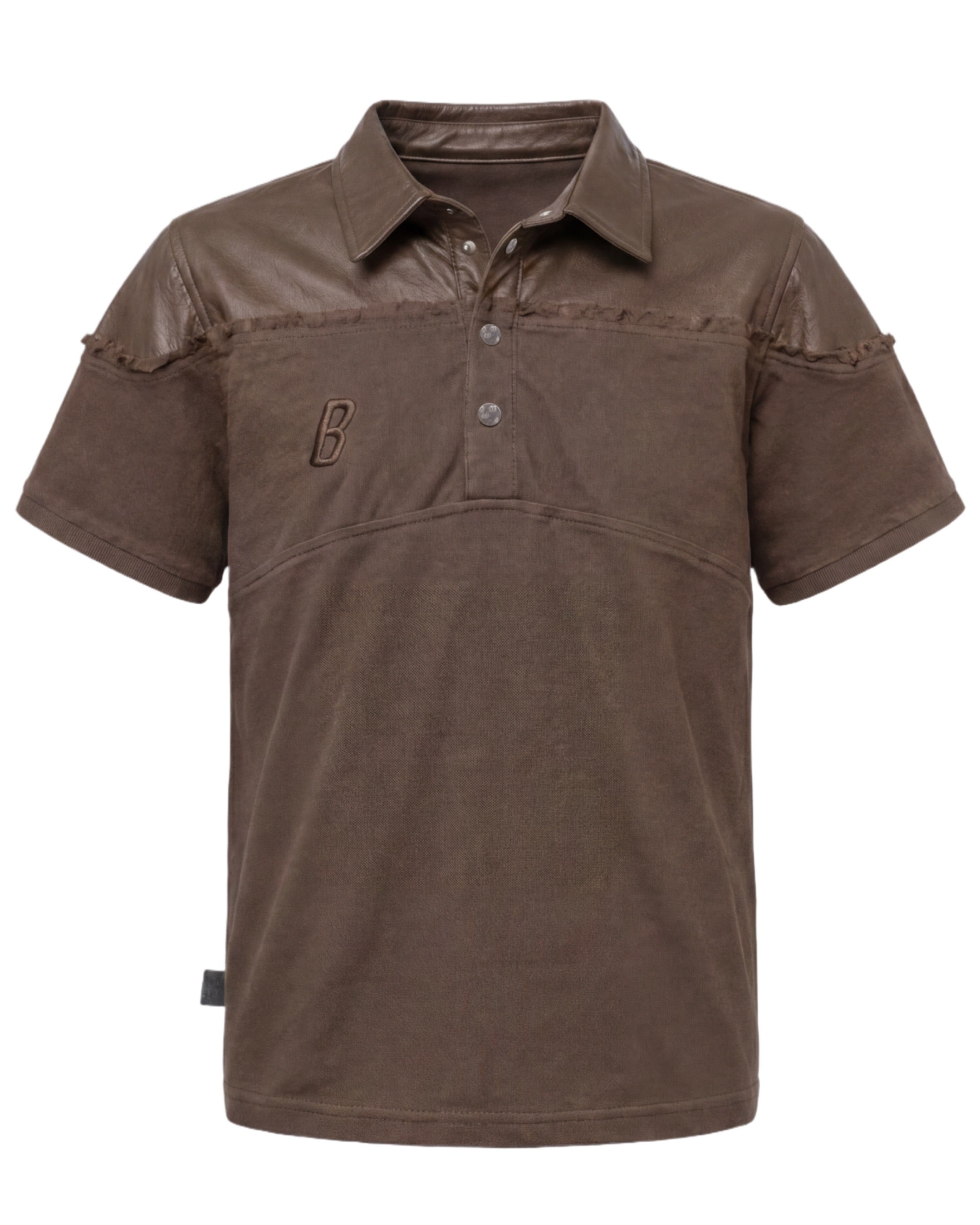 LEATHER DIPPED POLO