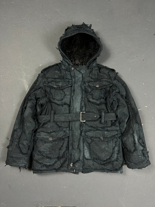 Cut-out parka sample