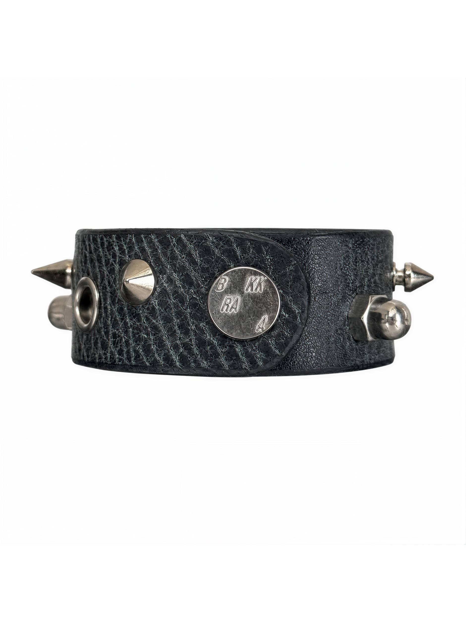 OXIDIZED GUNMETAL LEATHER
