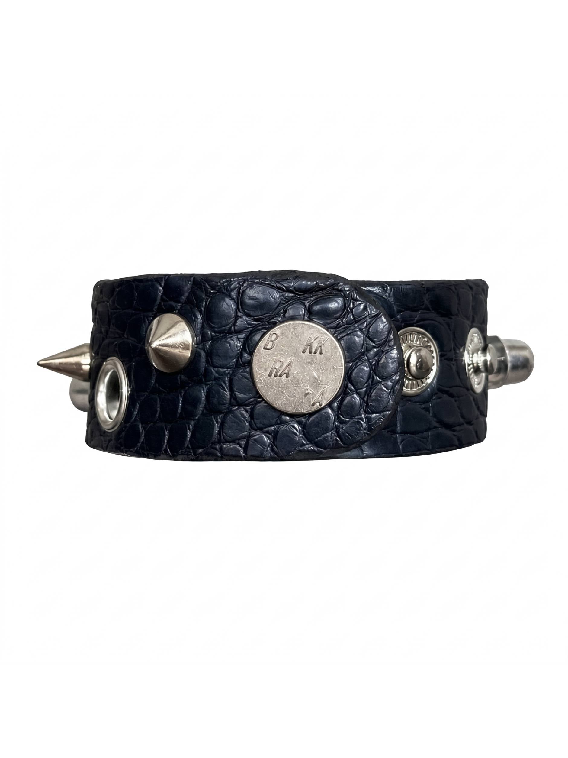 MIDNIGHT BLUE ASYMMETRIC ALLIGATOR