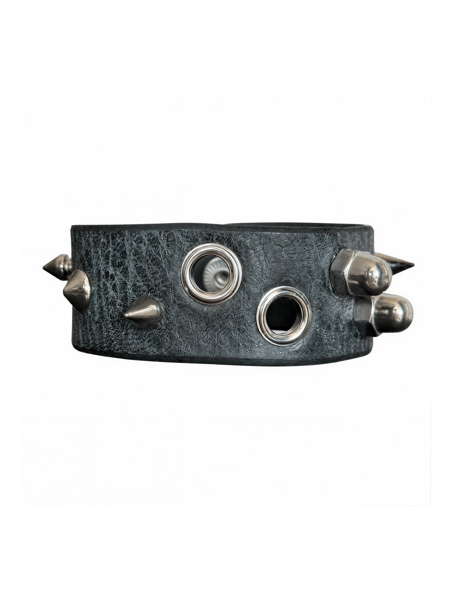 OXIDIZED GUNMETAL LEATHER