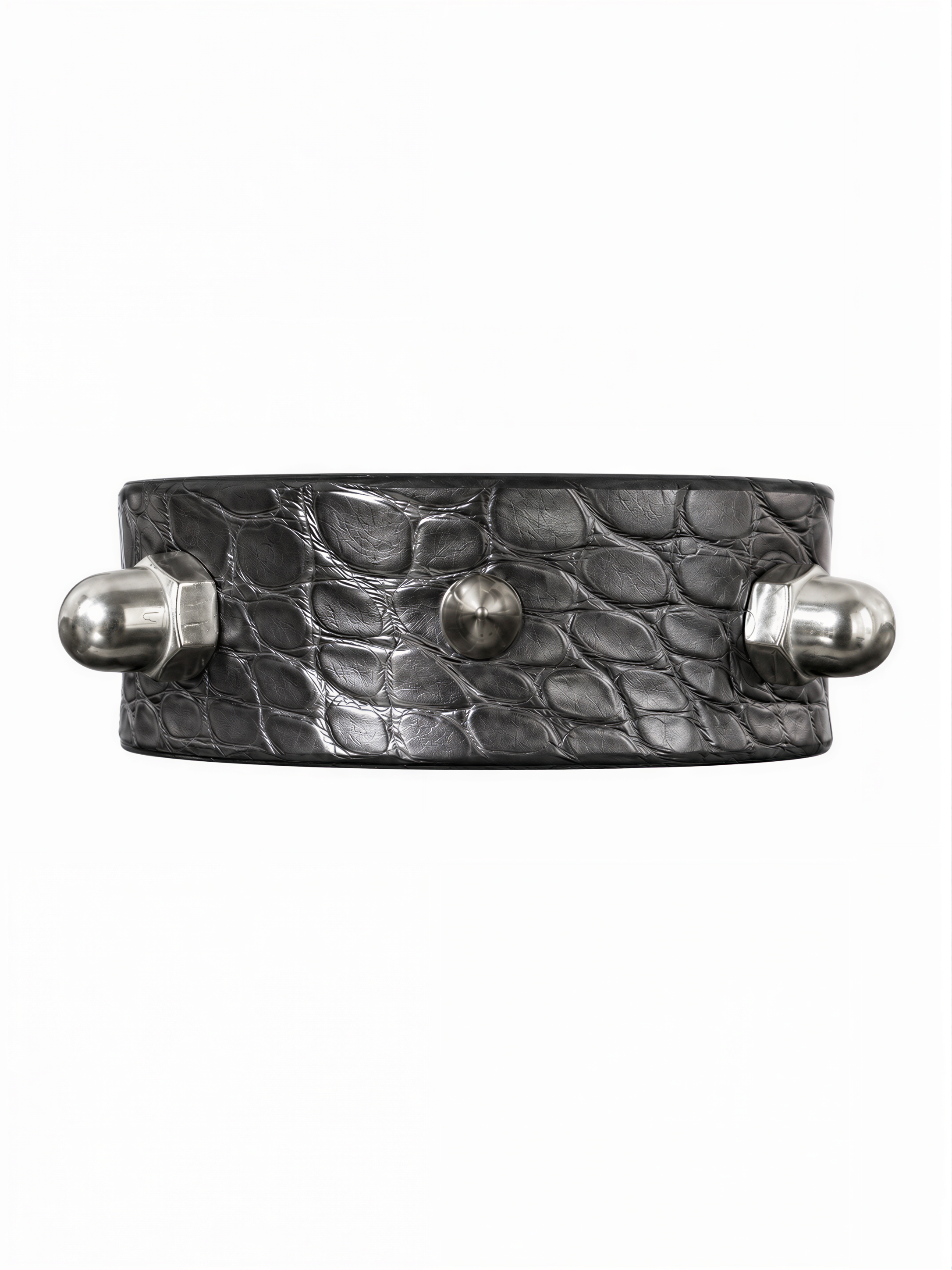 METALLIC SILVER ALLIGATOR