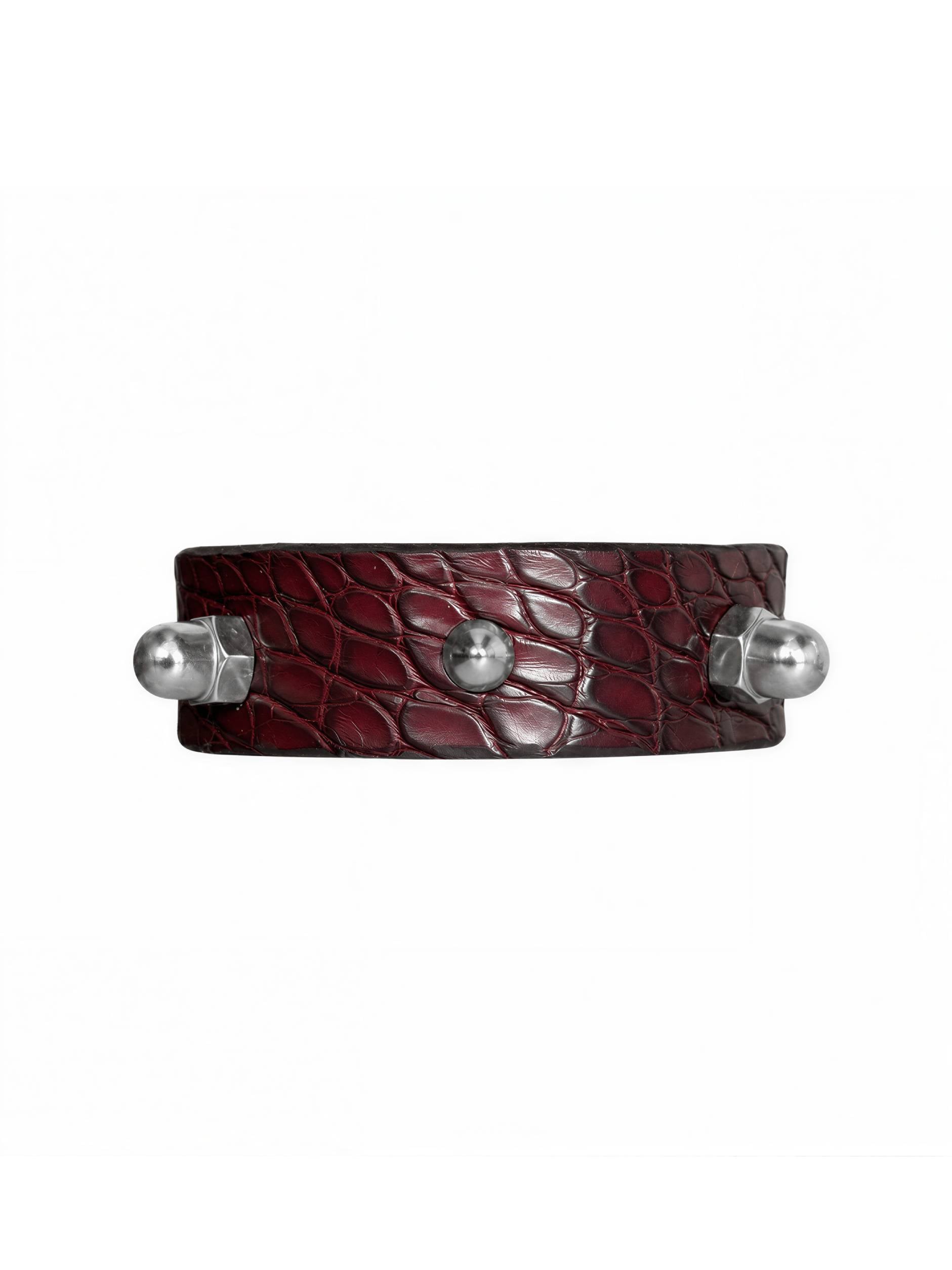 BORDEAUX BROWN ALLIGATOR