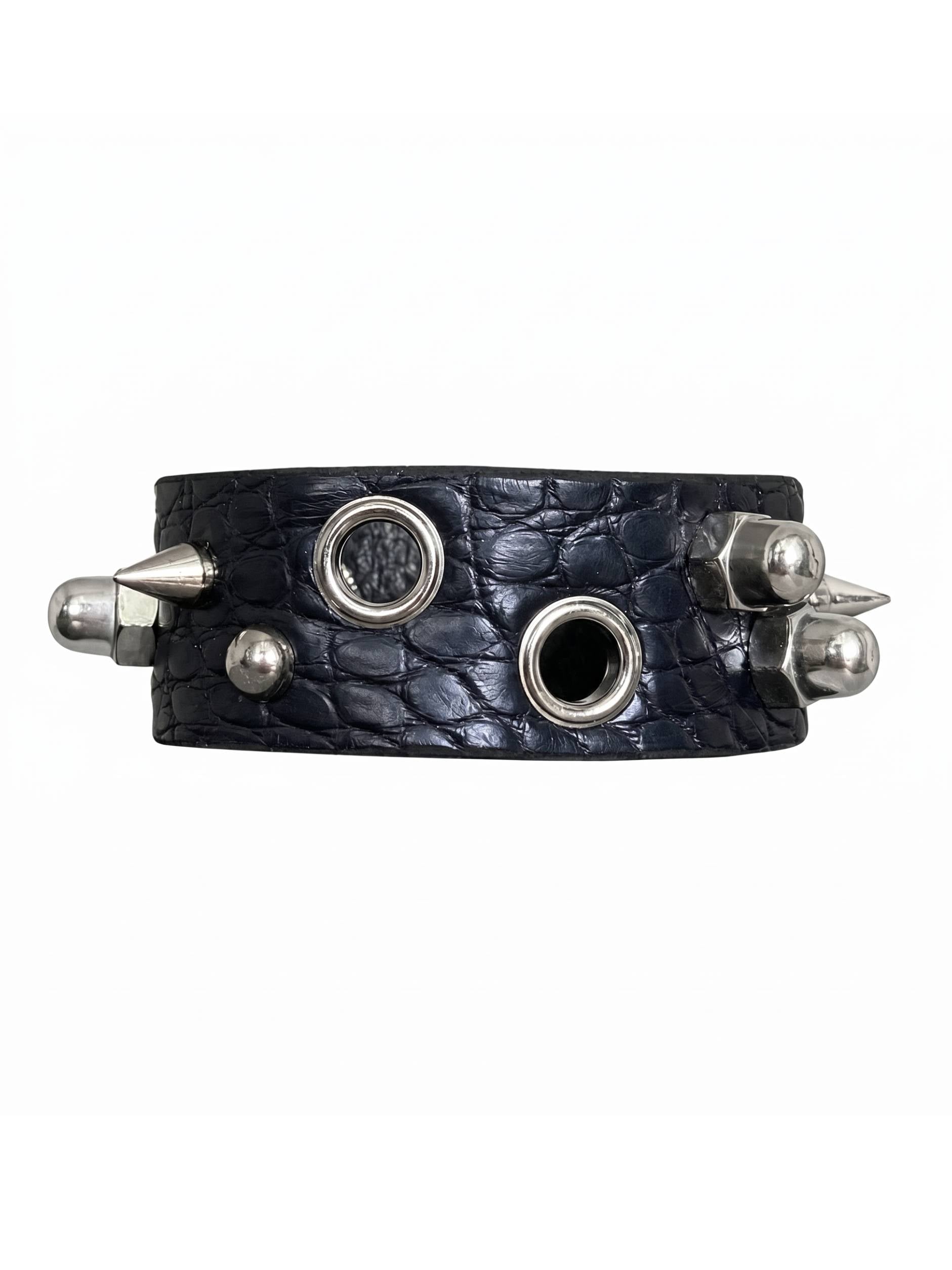 MIDNIGHT BLUE ASYMMETRIC ALLIGATOR