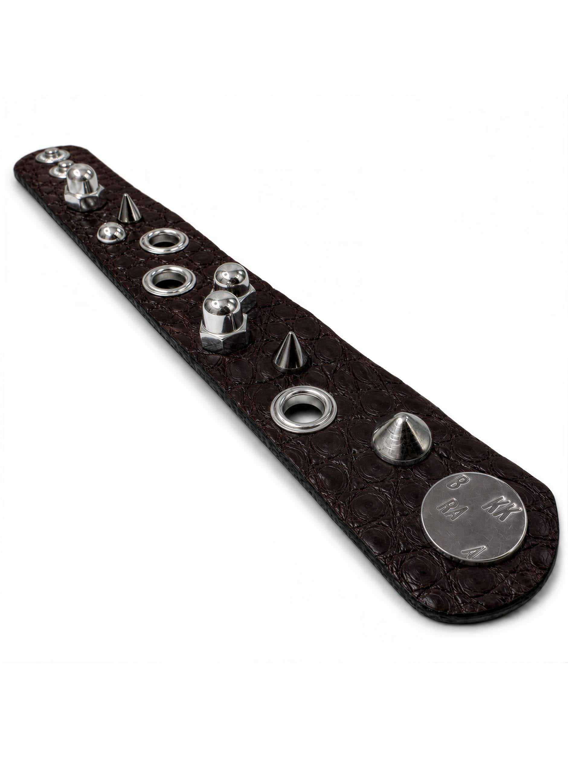 BARK BROWN ASYMMETRIC ALLIGATOR