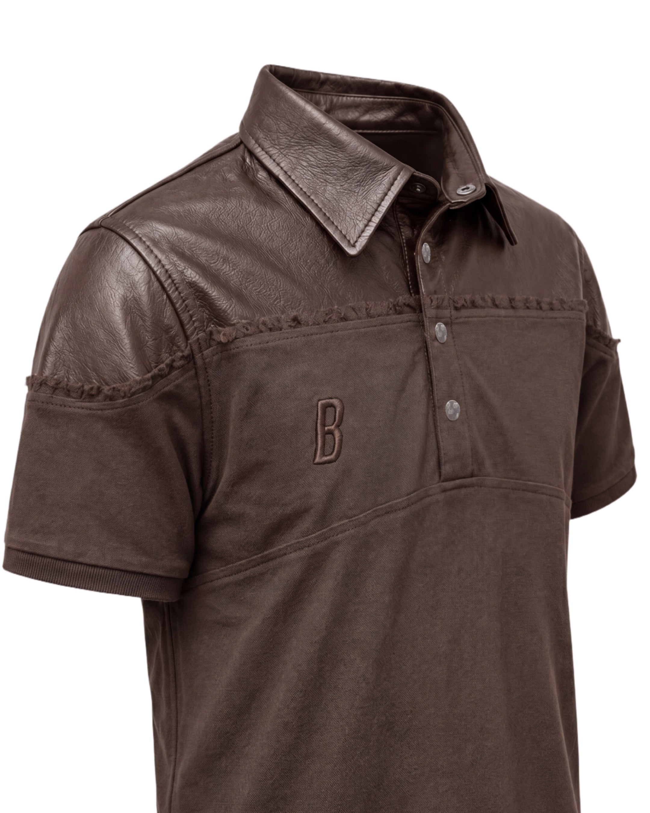 LEATHER DIPPED POLO