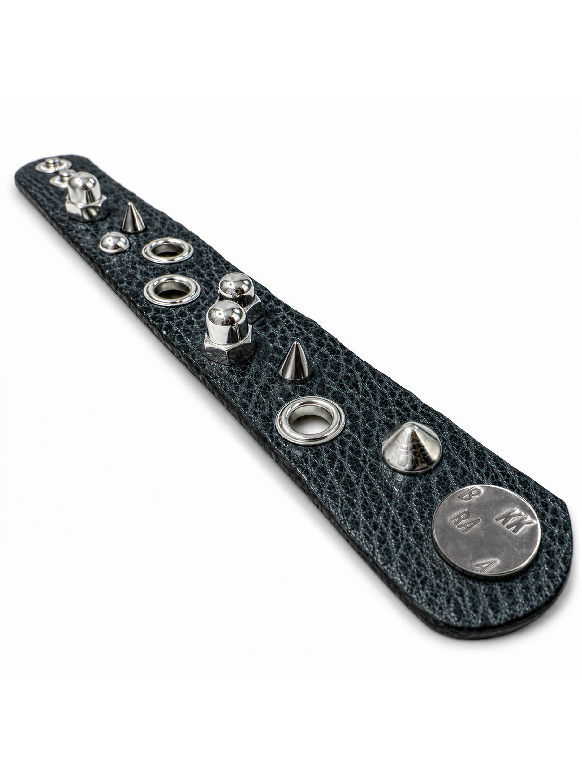 OXIDIZED GUNMETAL LEATHER
