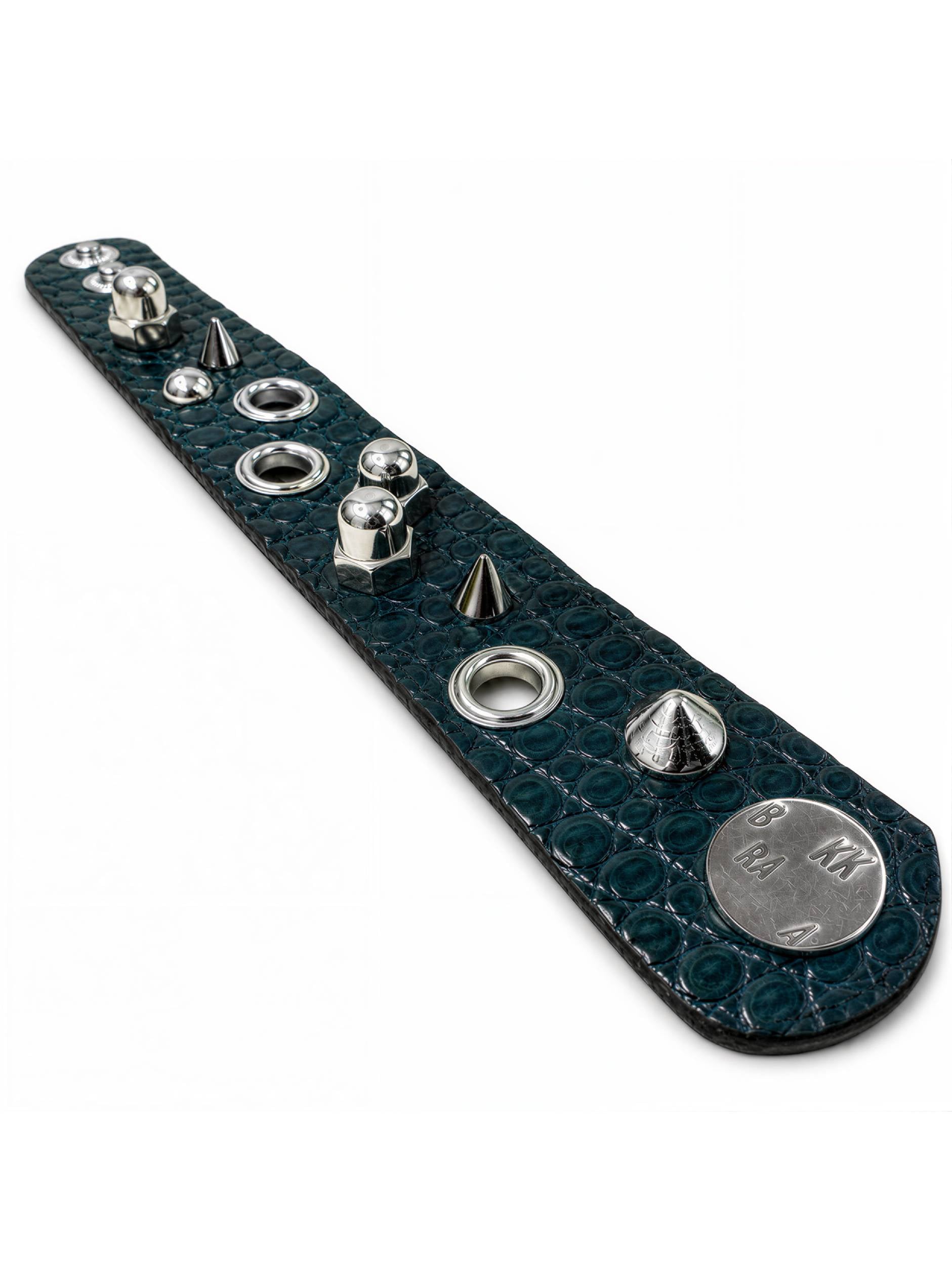 DARK TURQUOISE ASYMMETRIC ALLIGATOR