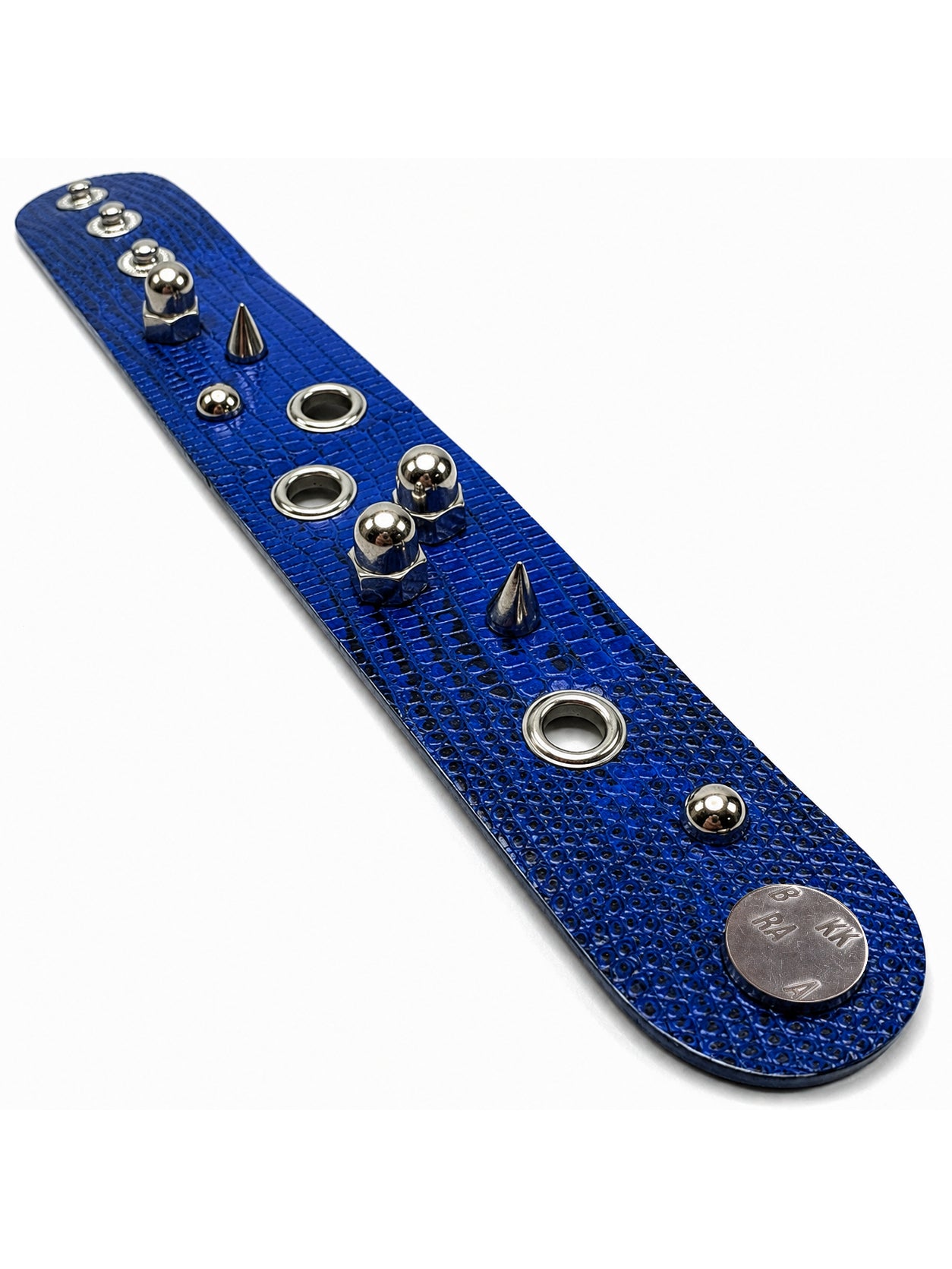 AZURE BLUE ASSYMETRIC LIZARD