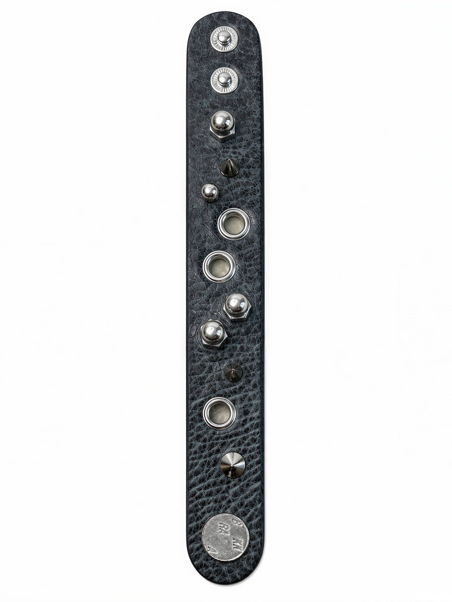 OXIDIZED GUNMETAL LEATHER