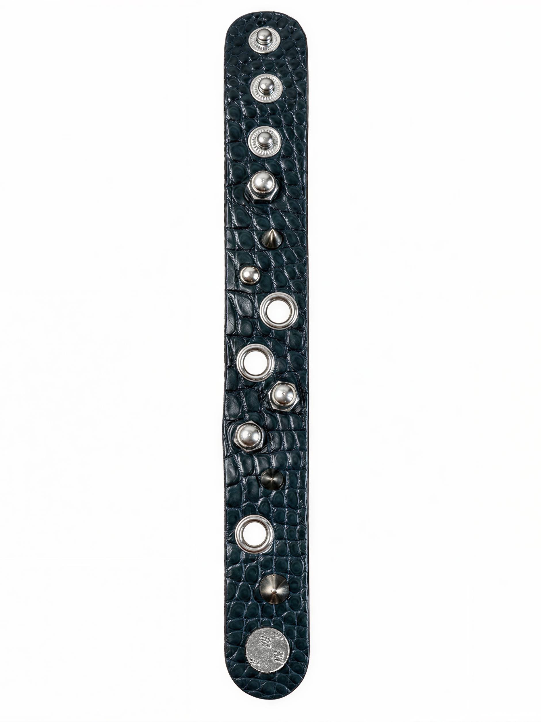 DARK TURQUOISE ASYMMETRIC ALLIGATOR