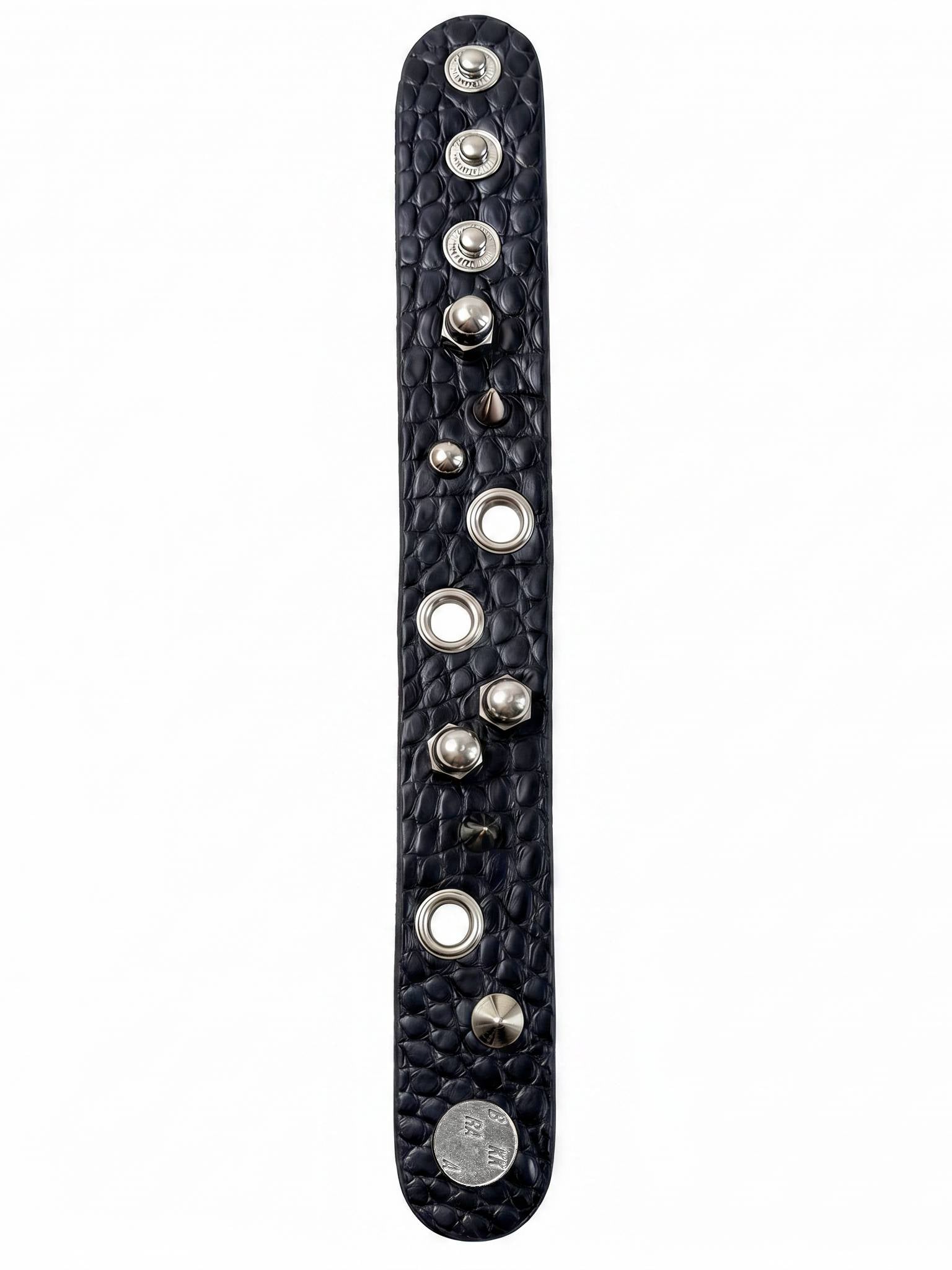 MIDNIGHT BLUE ASYMMETRIC ALLIGATOR