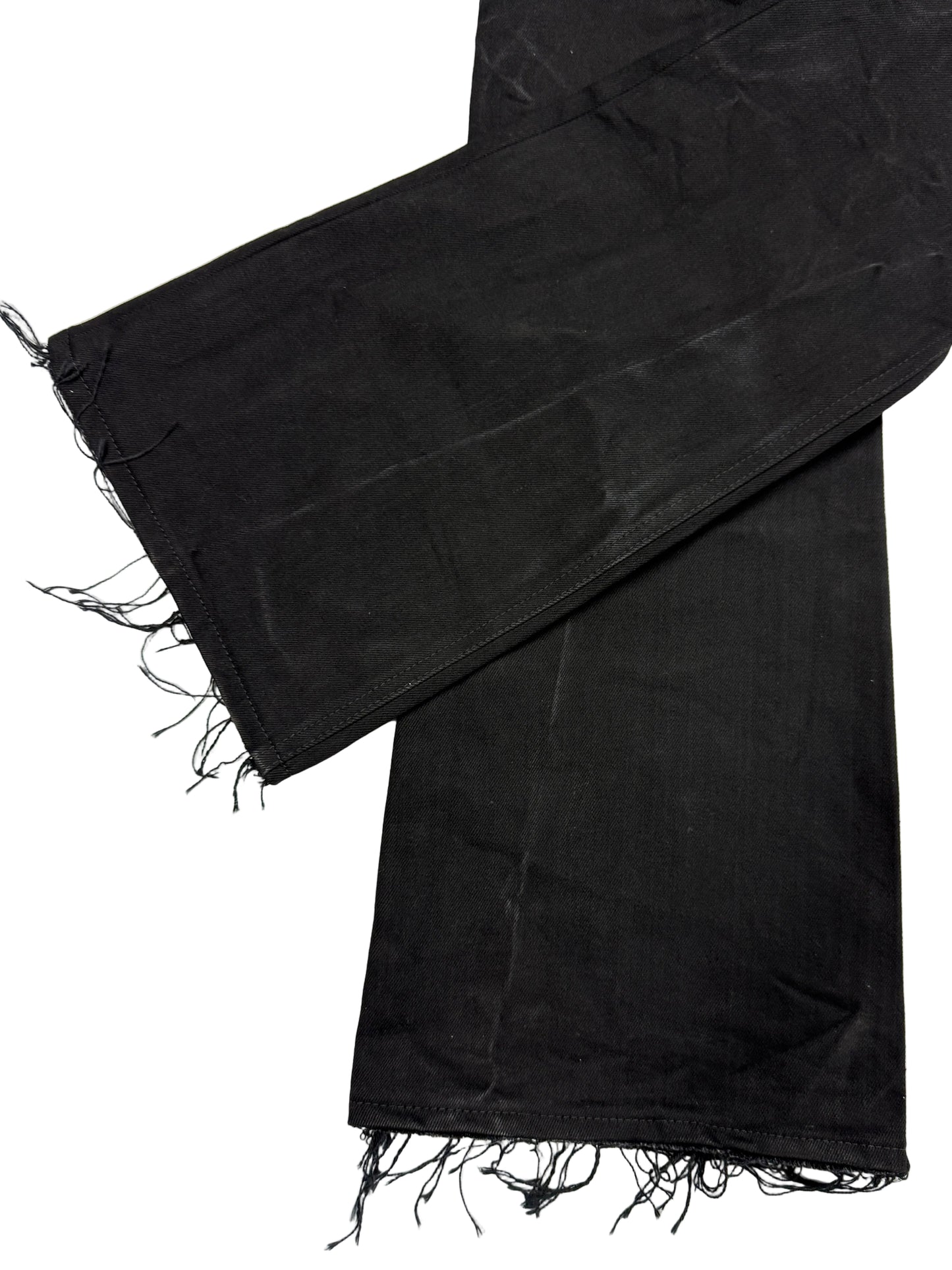 Leather dipped Selvedge Denim flared