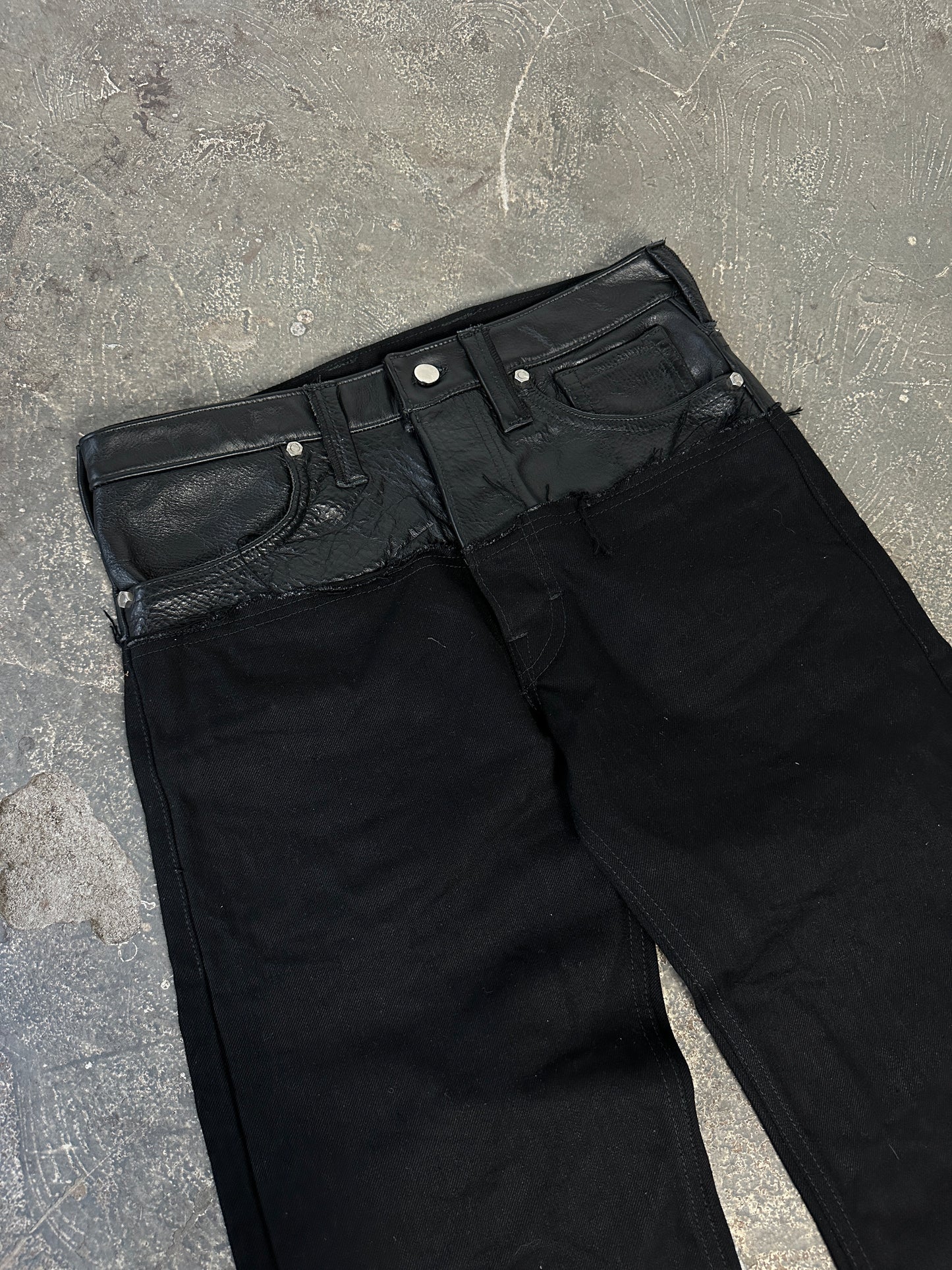 Leather-dipped Selvedge Denim