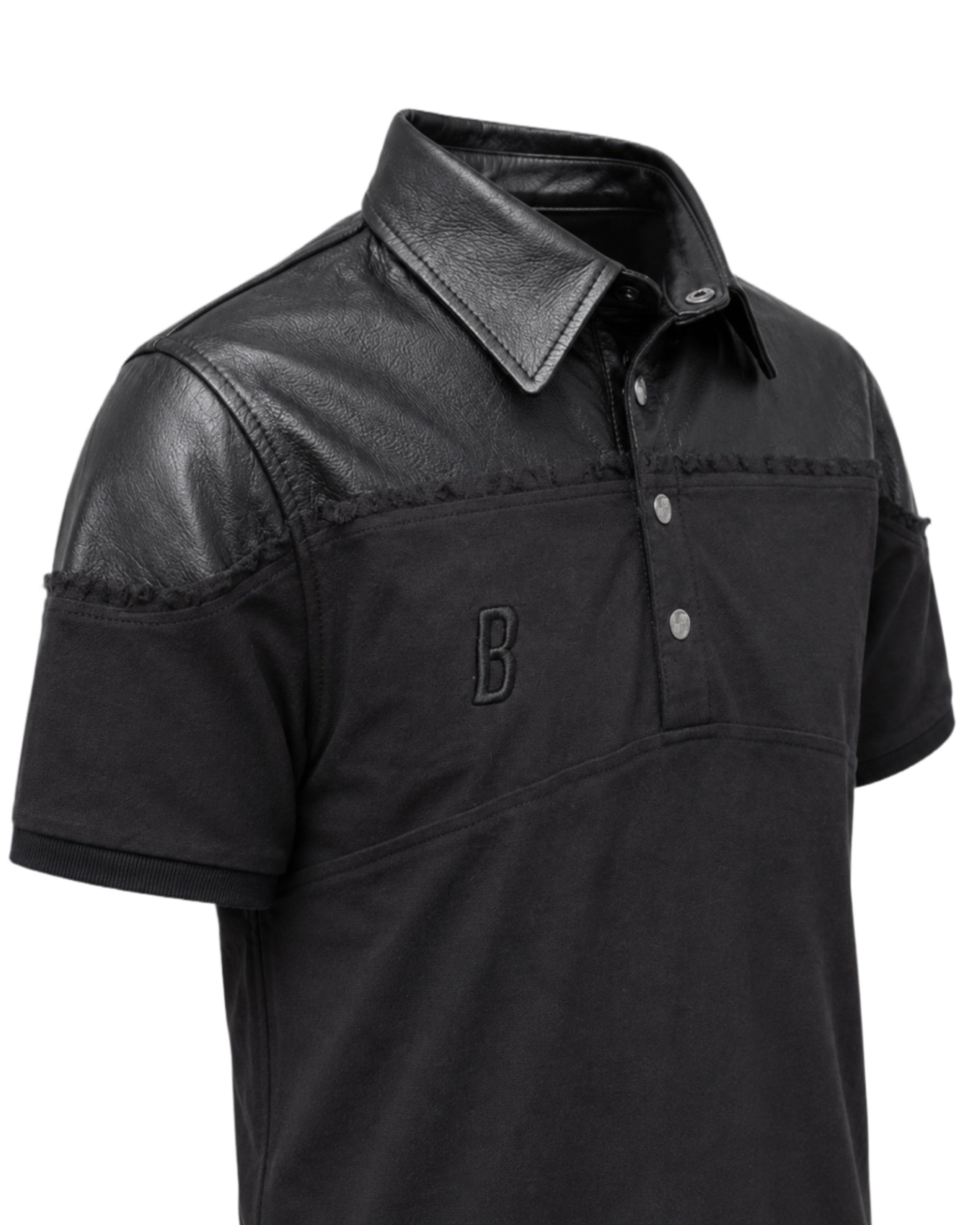 LEATHER DIPPED POLO