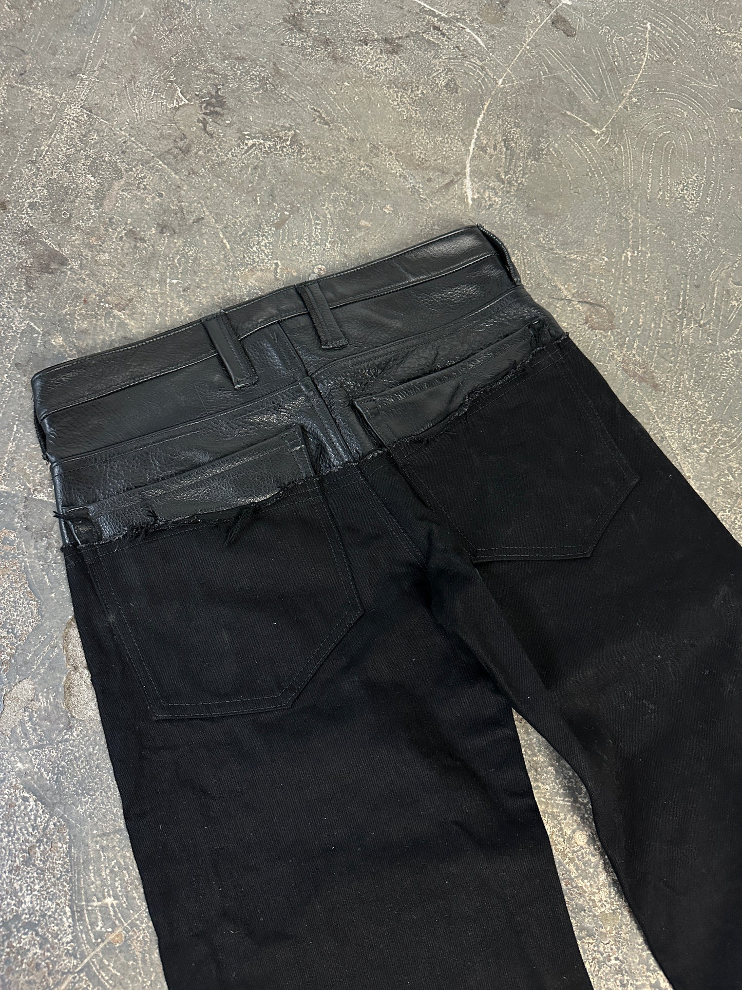 Leather-dipped Selvedge Denim