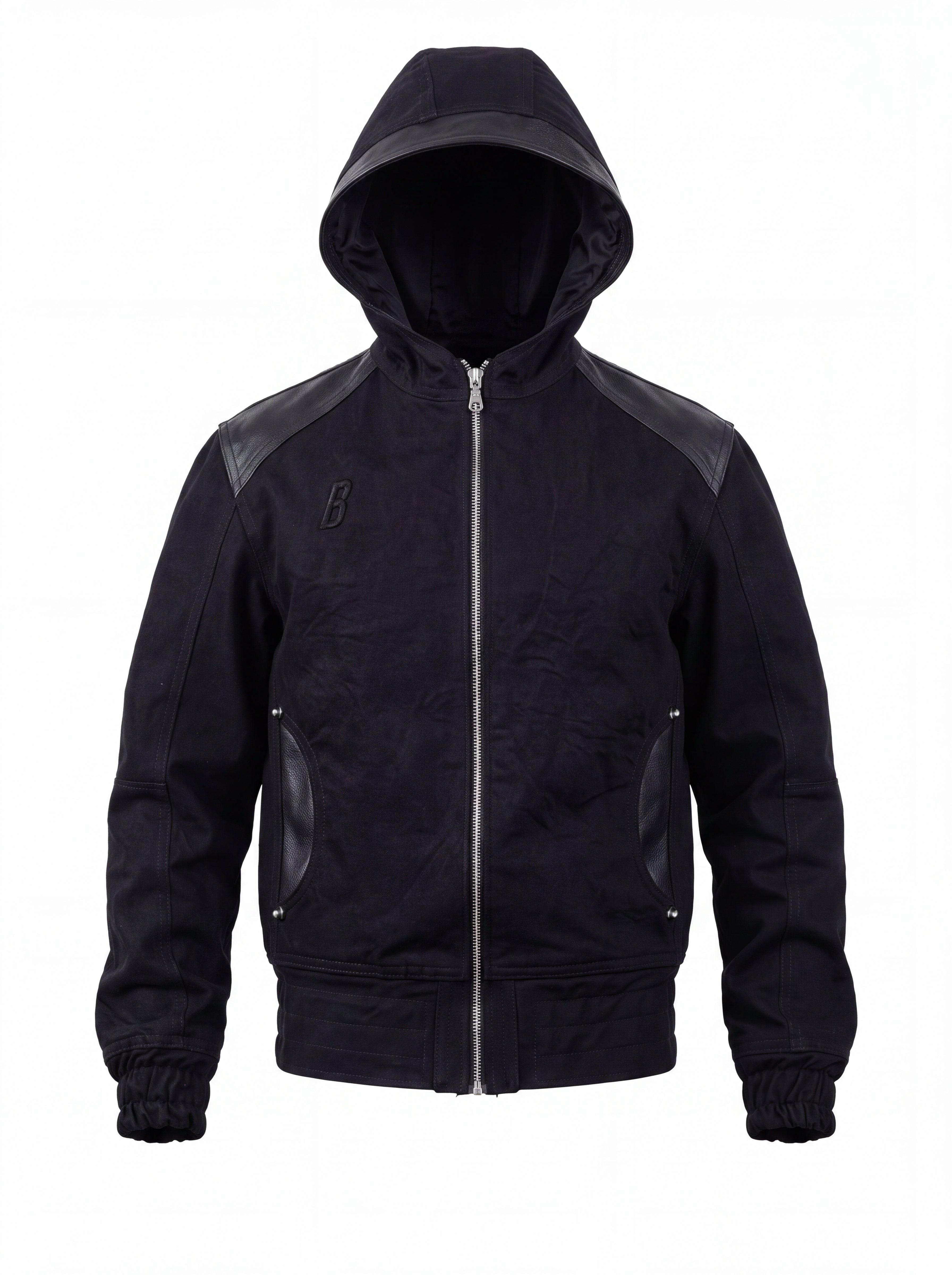 COBRA BLACK HOODED JACKET