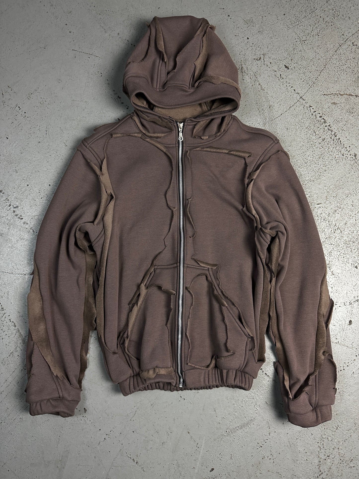 Cut-out tracksuit sample brown