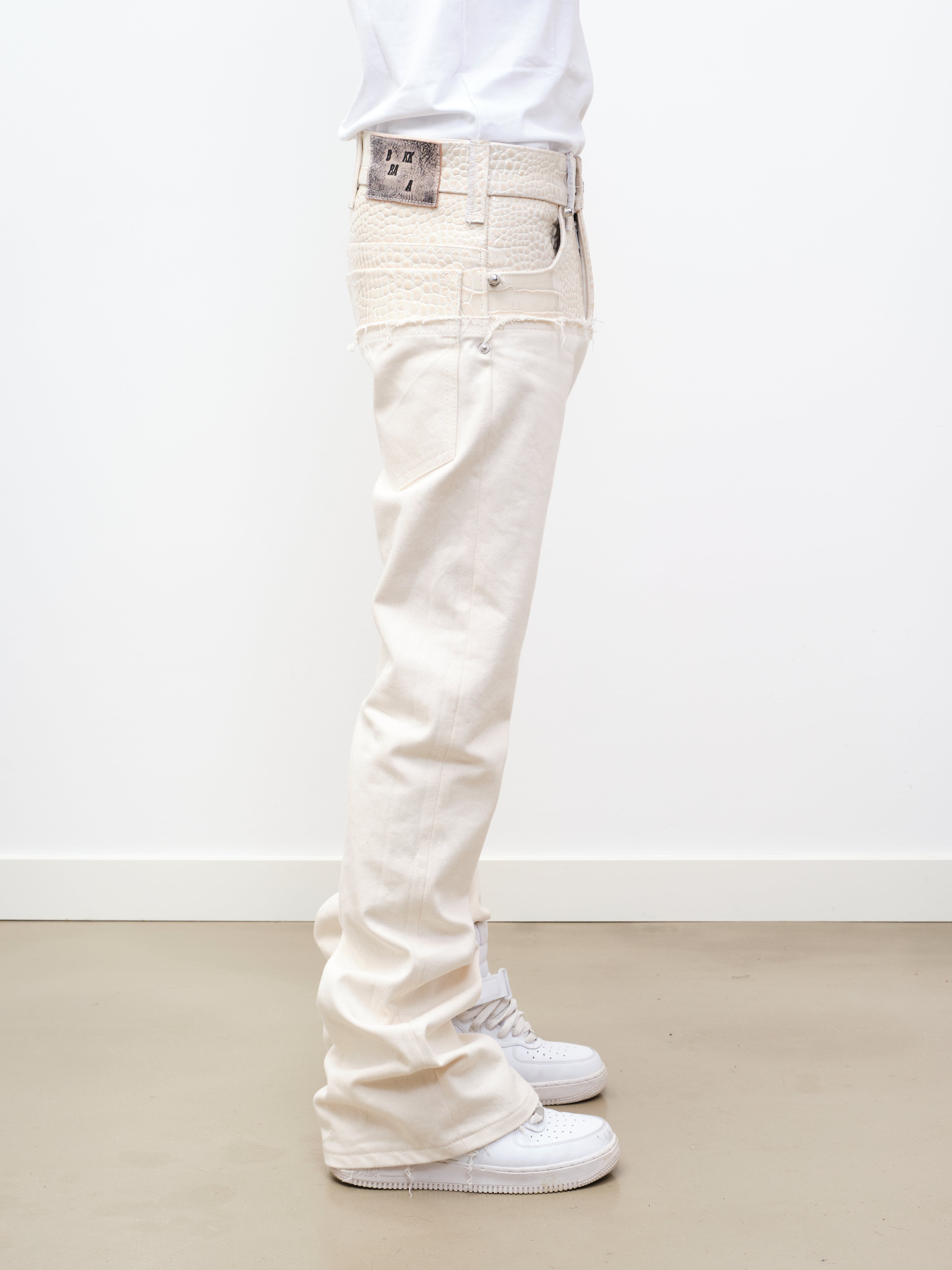 LEATHER DIPPED EVERGLADES DENIM