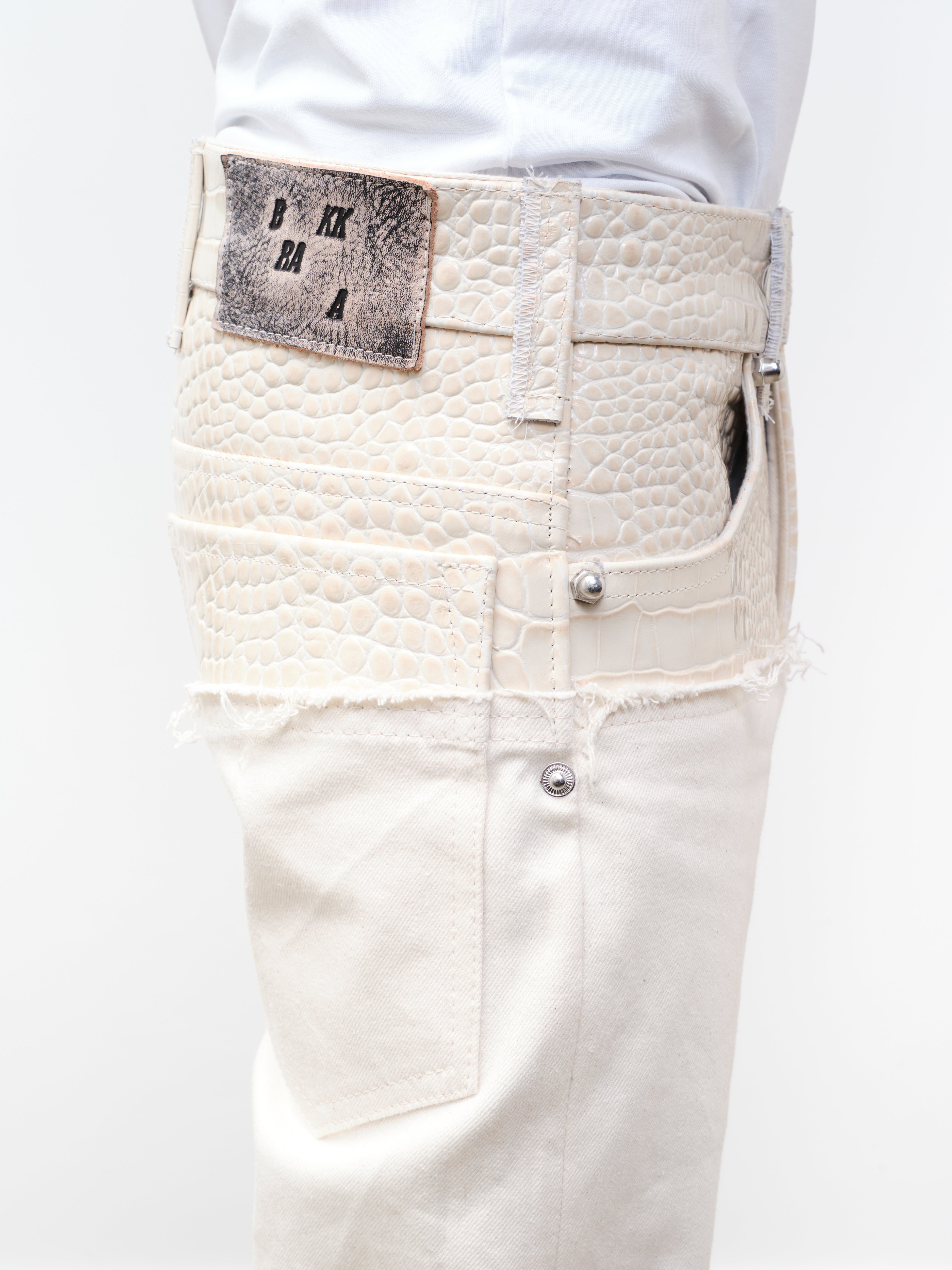 LEATHER DIPPED EVERGLADES DENIM