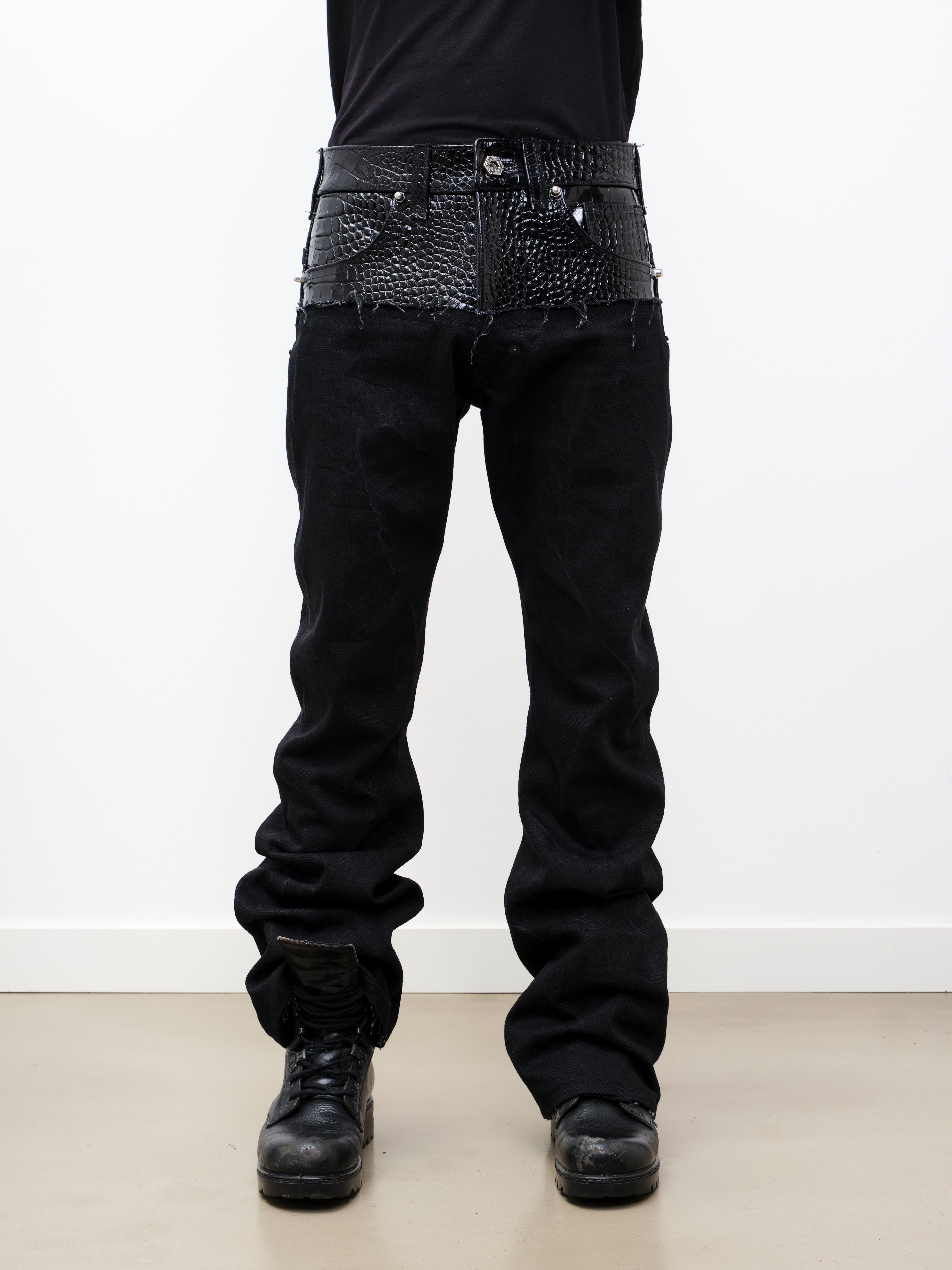 LEATHER DIPPED EVERGLADES DENIM