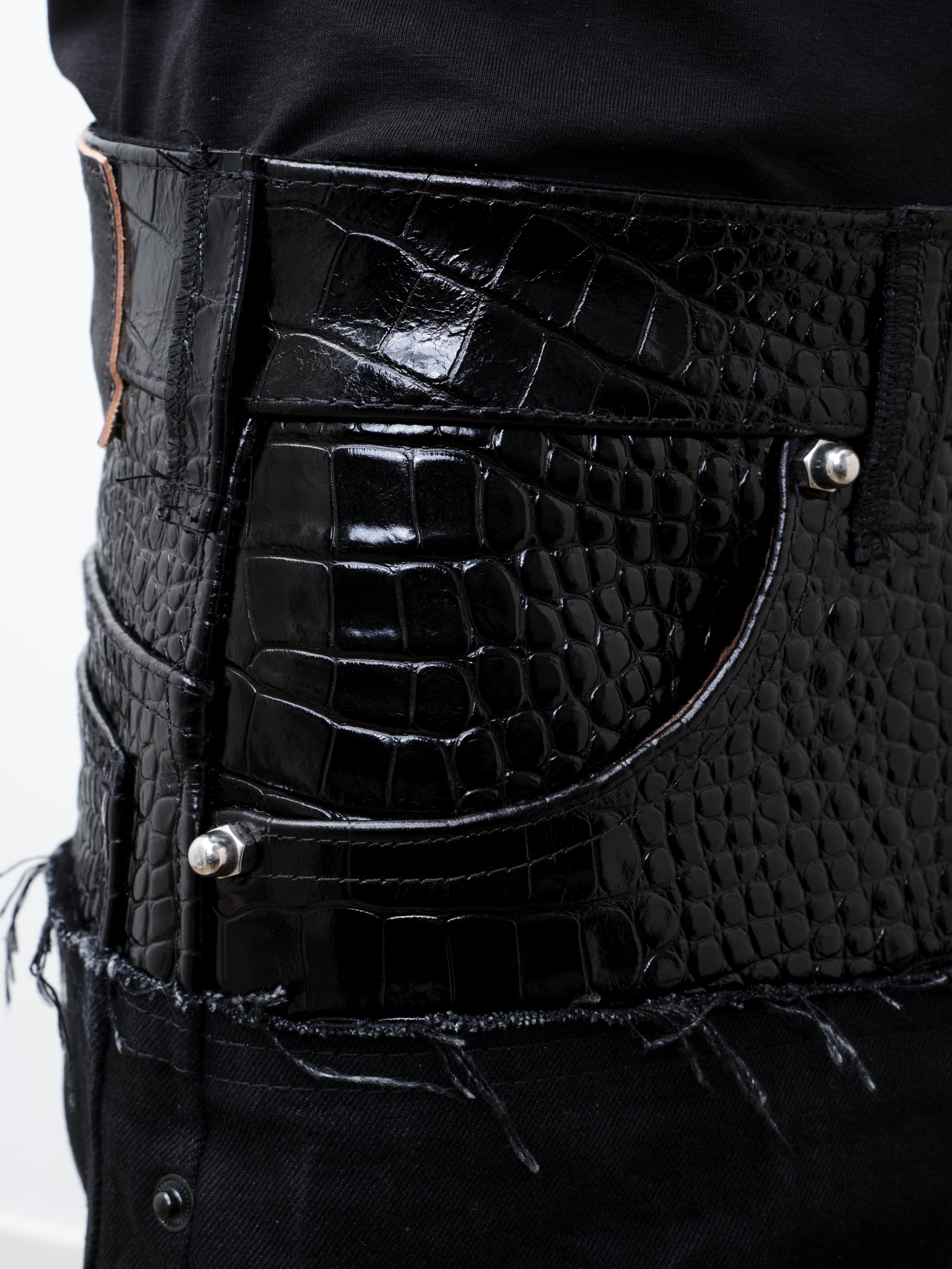 LEATHER DIPPED EVERGLADES DENIM