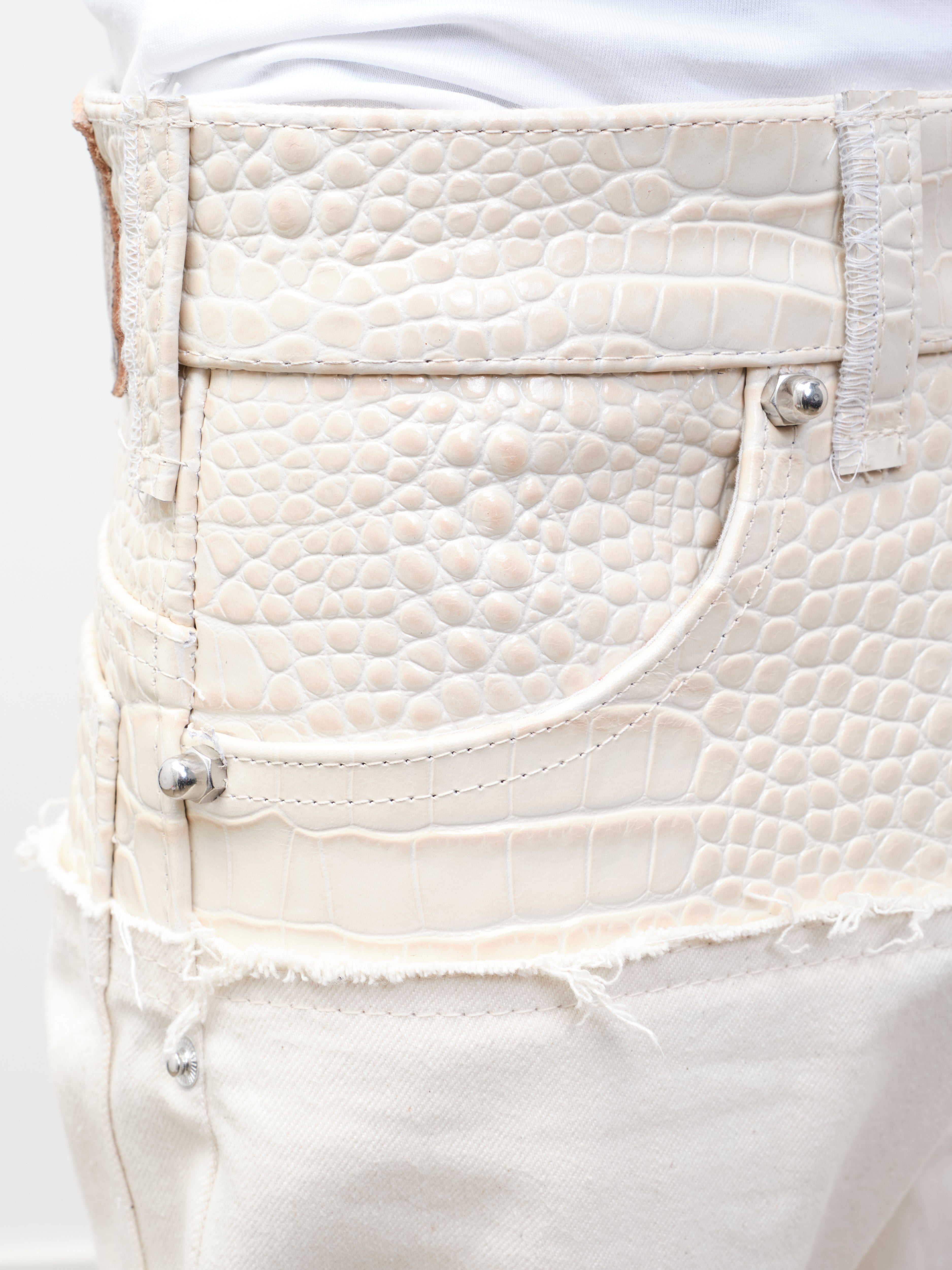 LEATHER DIPPED EVERGLADES DENIM