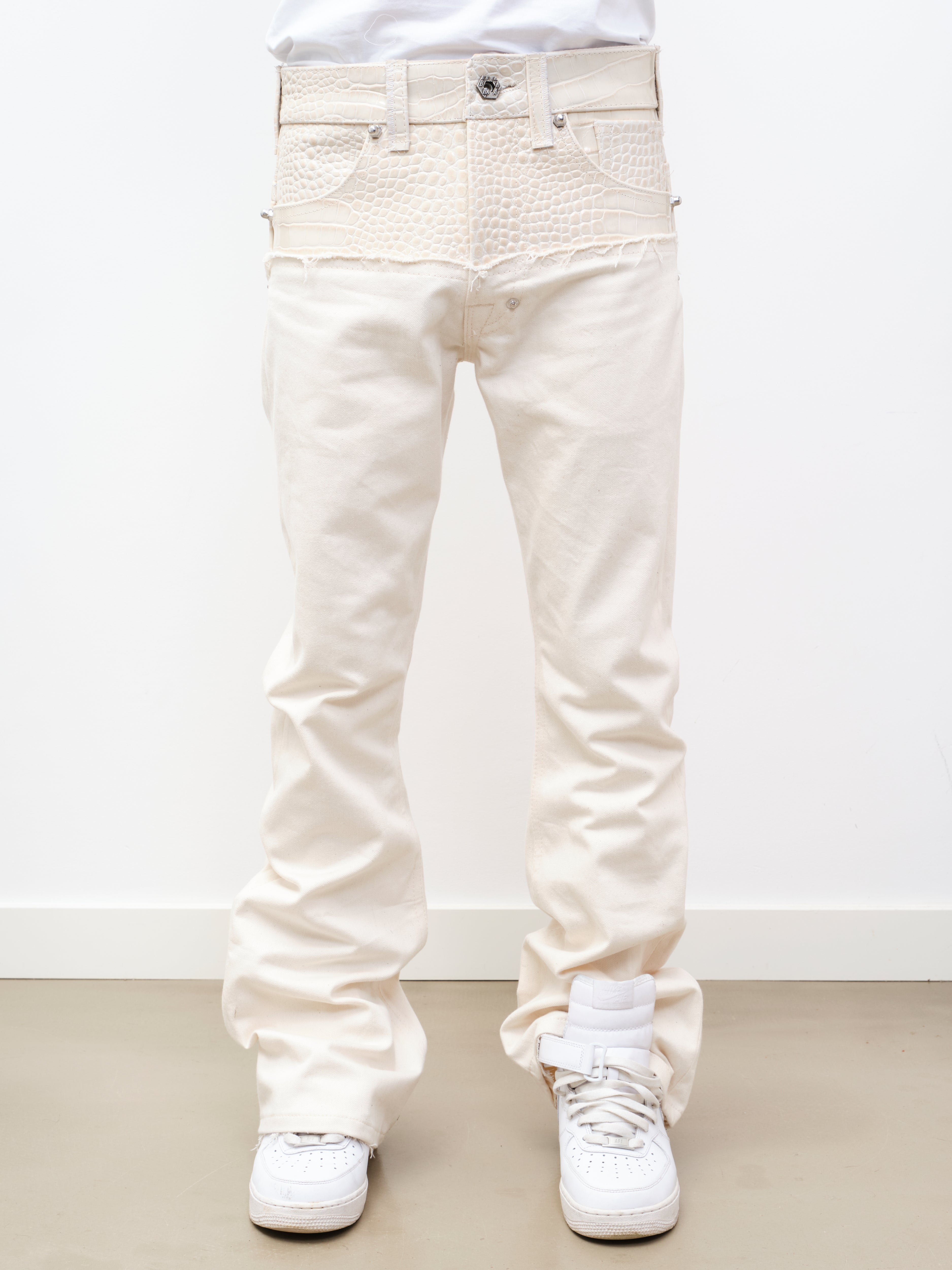 LEATHER DIPPED EVERGLADES DENIM