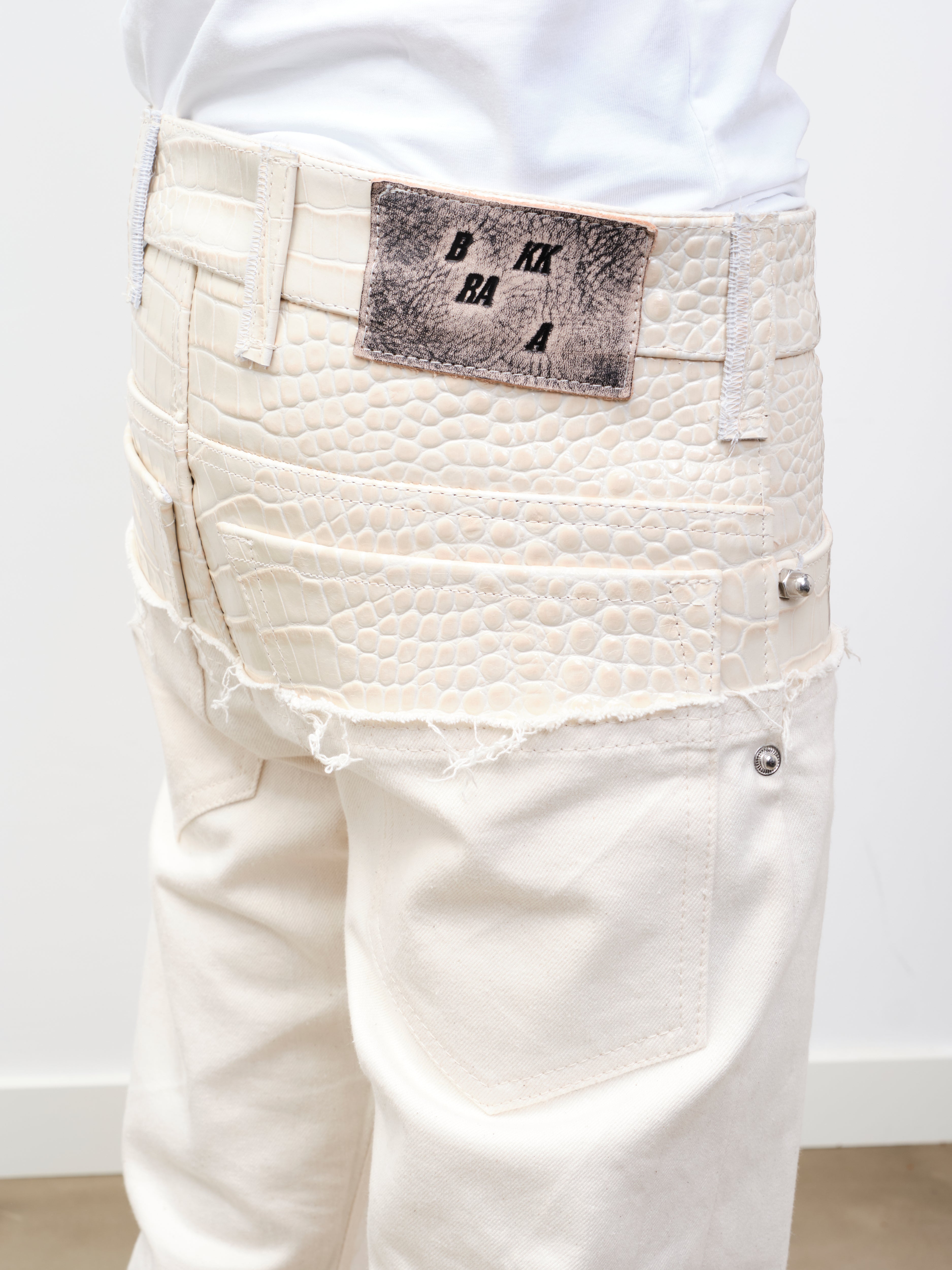 LEATHER DIPPED EVERGLADES DENIM