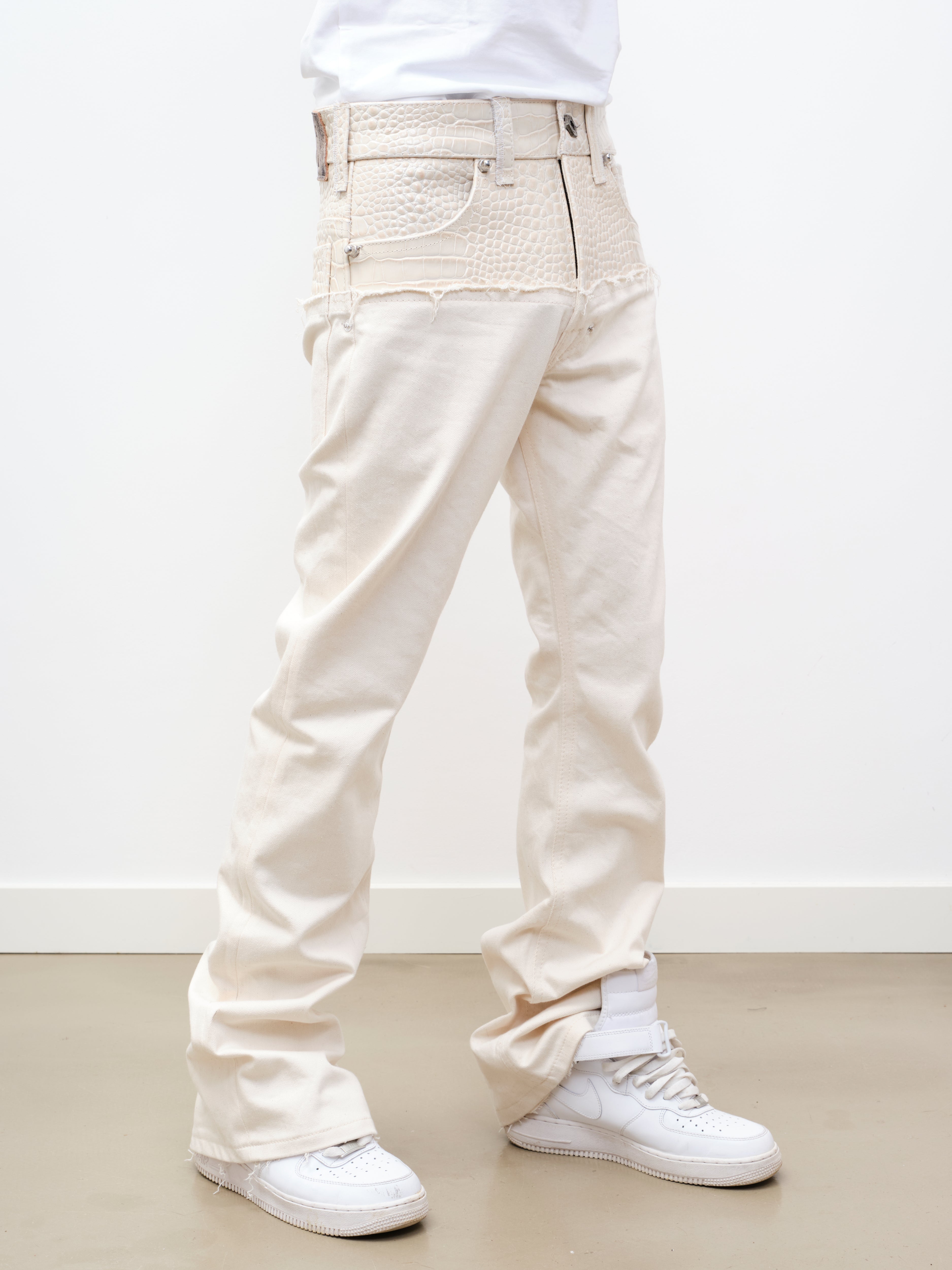 LEATHER DIPPED EVERGLADES DENIM