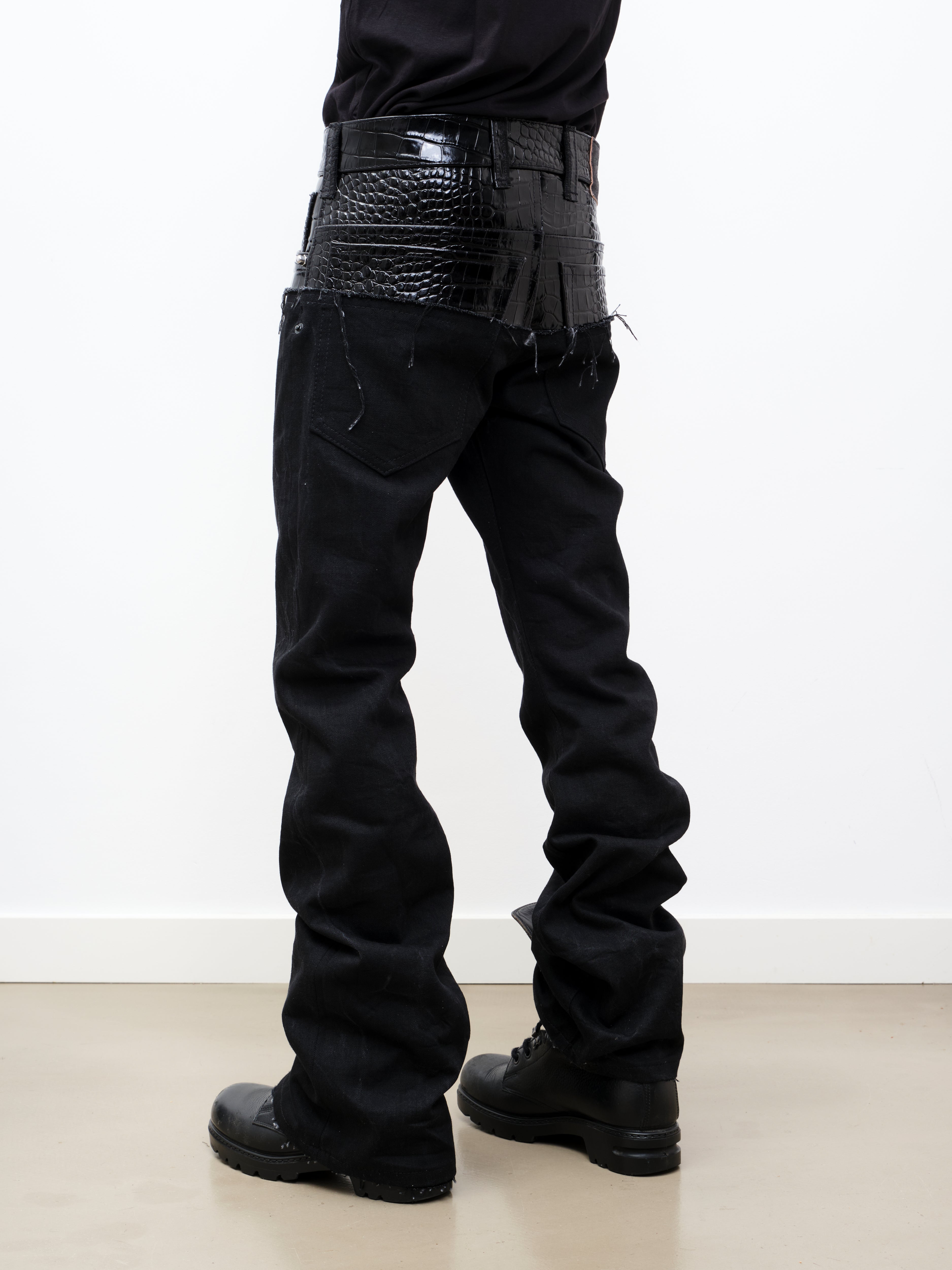 LEATHER DIPPED EVERGLADES DENIM