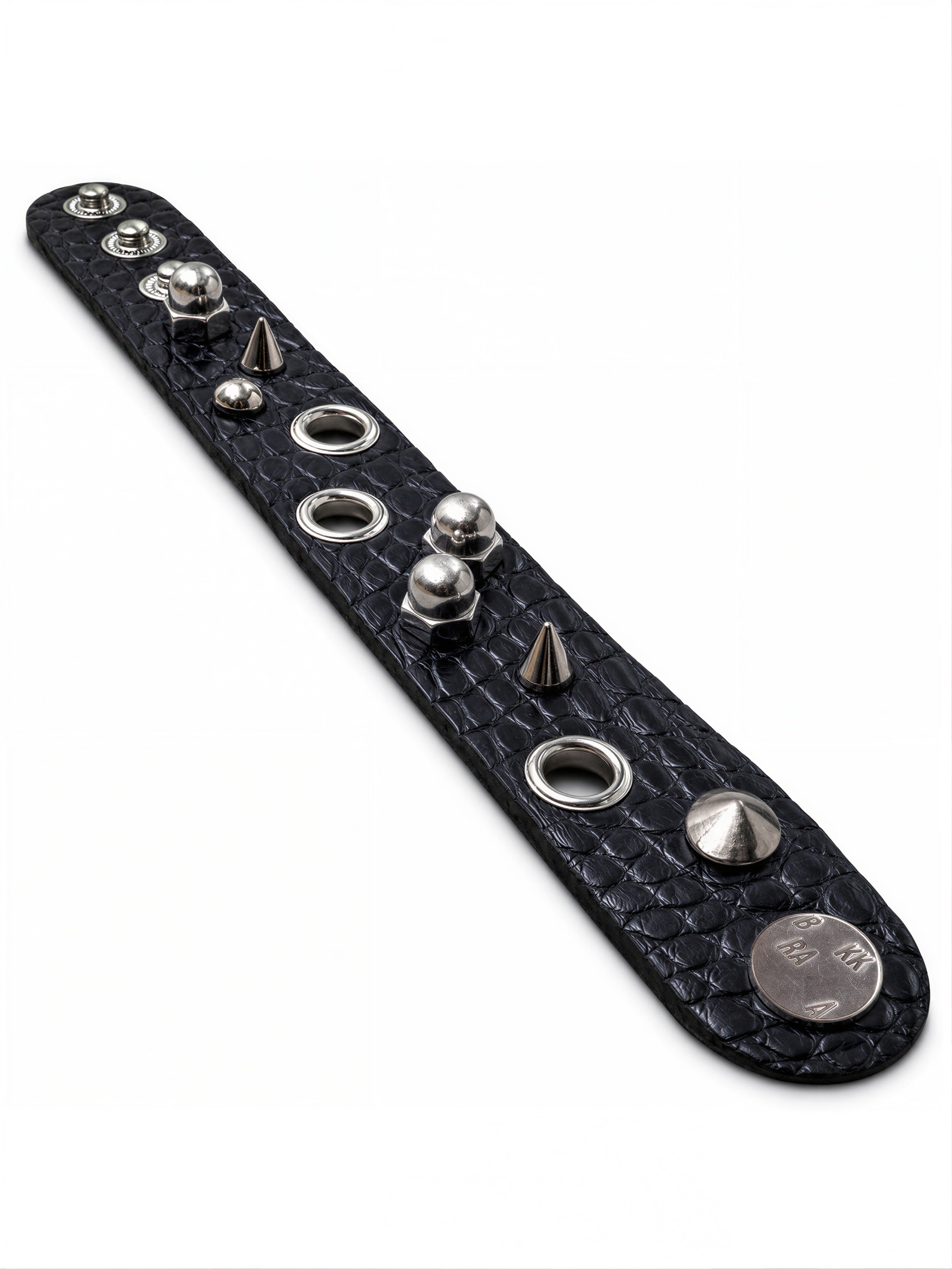 MIDNIGHT BLUE ASYMMETRIC ALLIGATOR