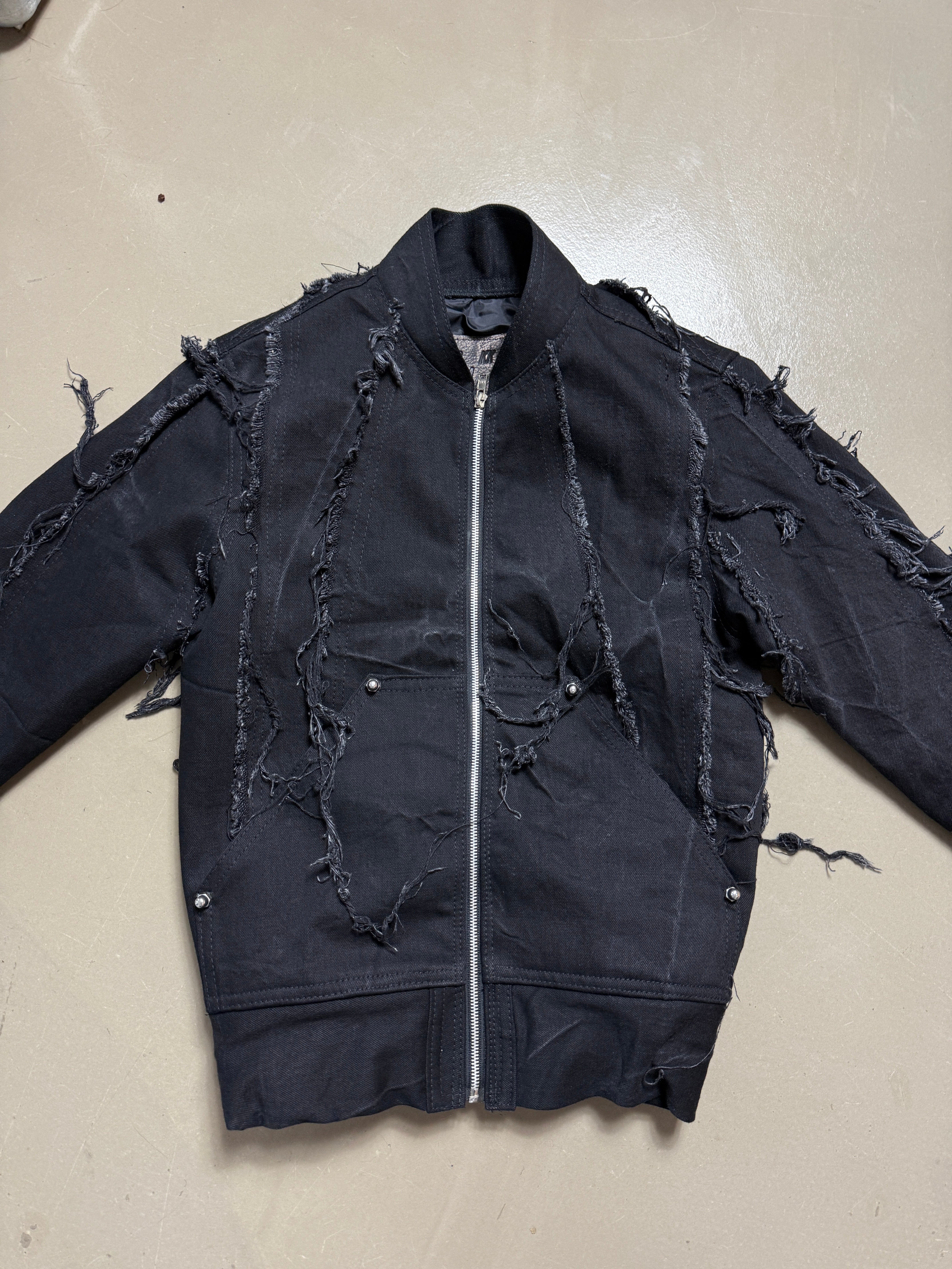 COBRA BLACK FRAYED JACKET