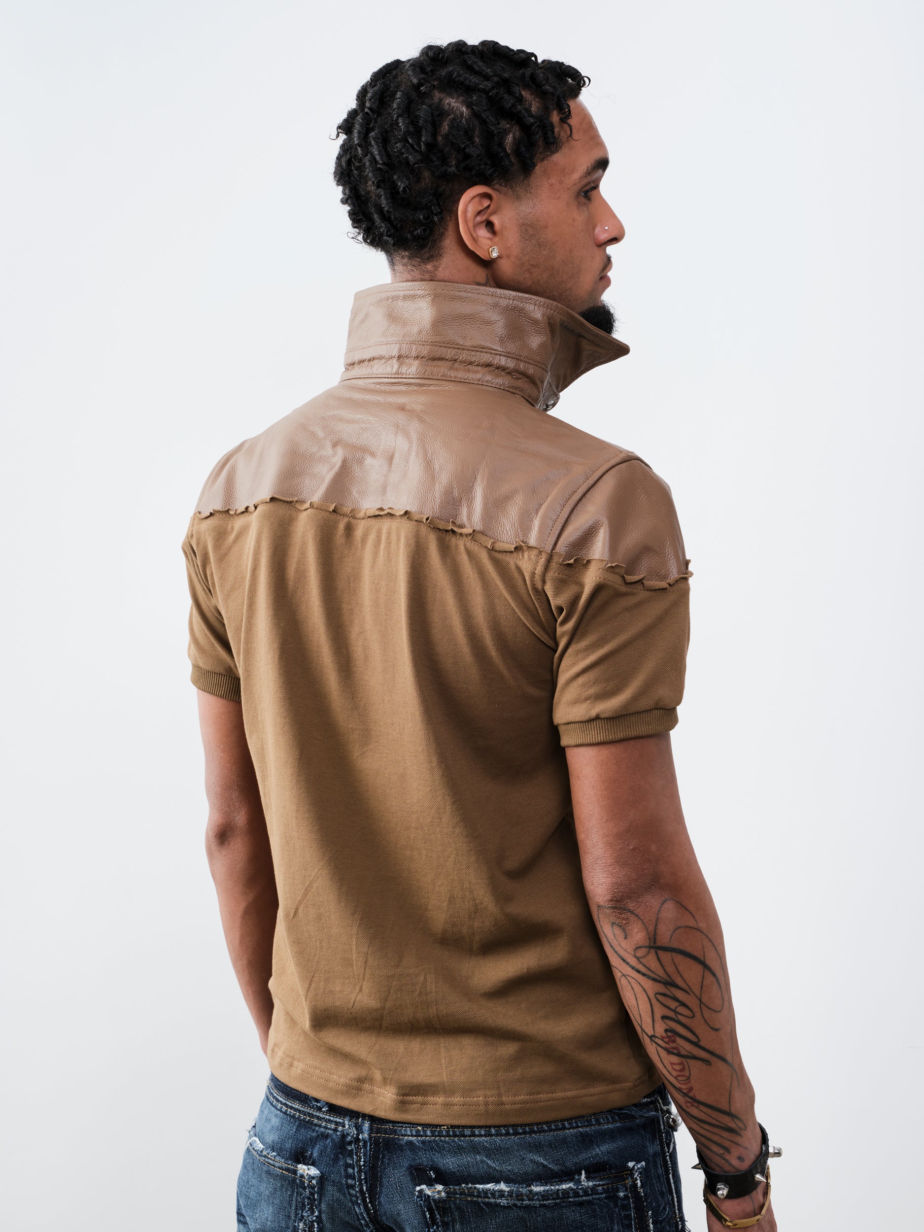 THE LEATHER DIPPED POLO MOCCA