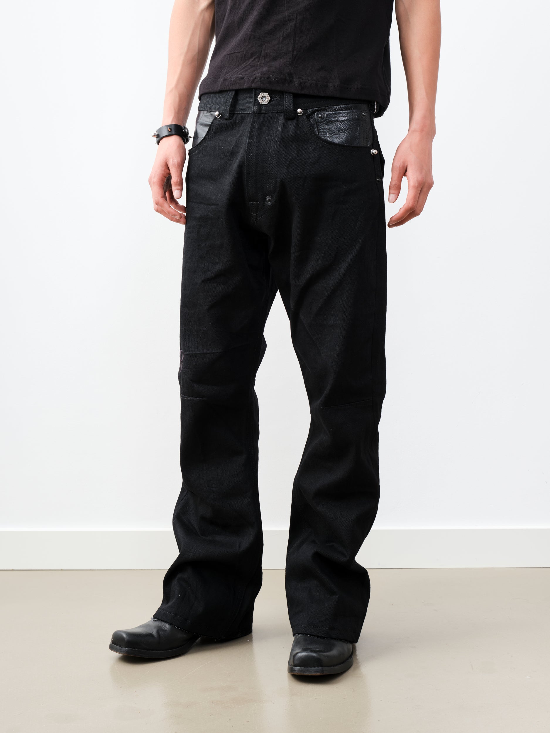 COBRA BLACK DENIM FLARED