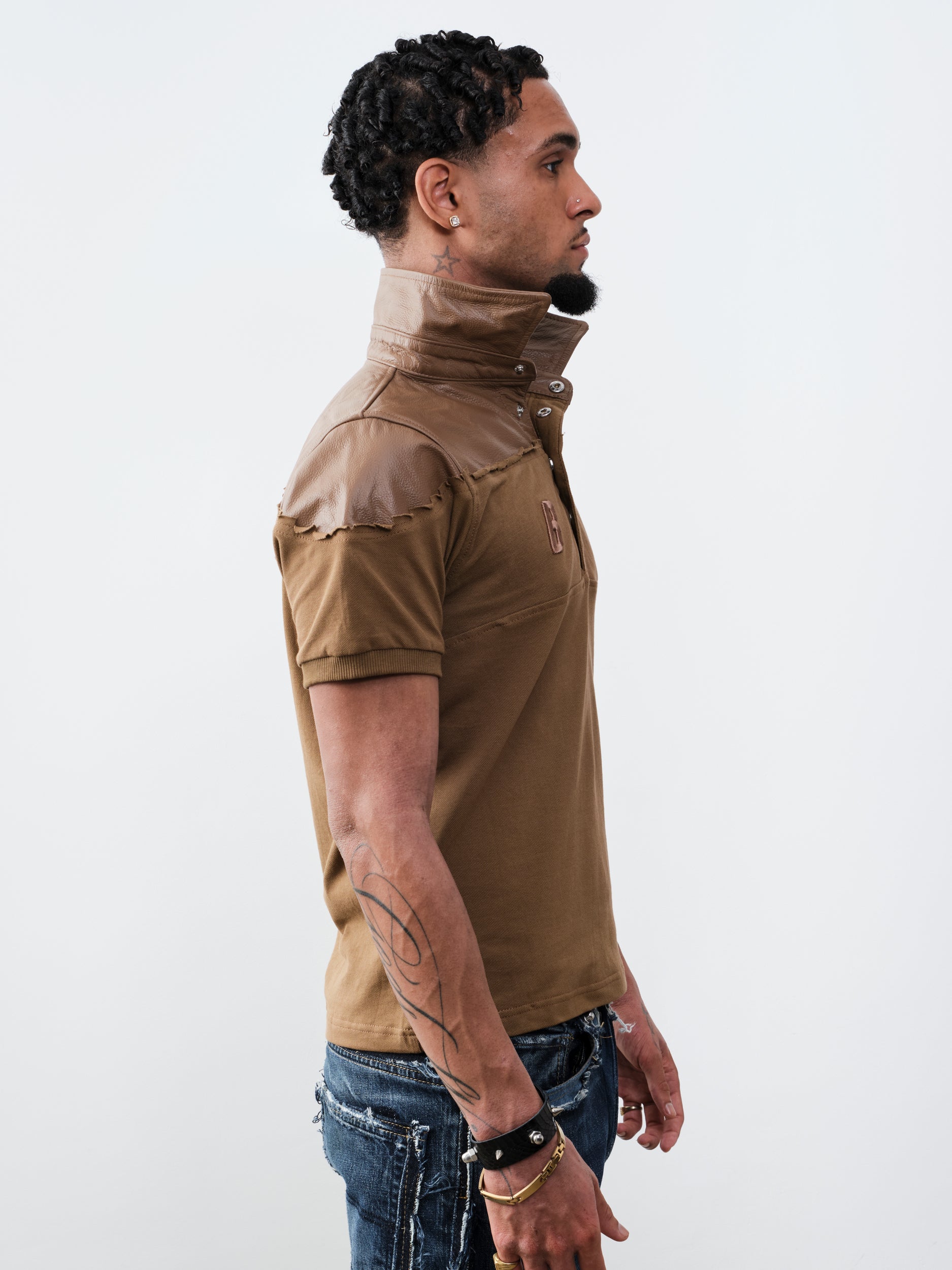 THE LEATHER DIPPED POLO MOCCA
